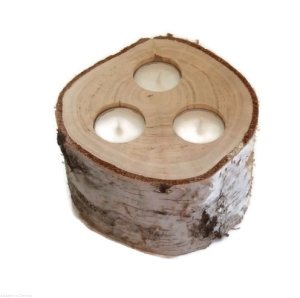 Świecznik drewniany trzyotworowy (14-18 cm / 6-10 cm)