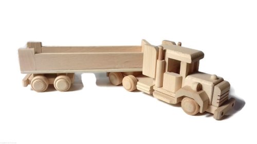 Tir  z naczepą DUŻY ZABAWKA EDUKACYJNA Montessori