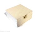 Pudełko drewniane z zamknięciem 12x12 cm 