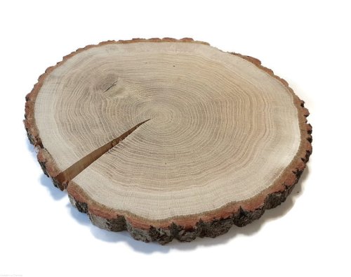 Plaster drewna Dąb szlifowany 30-35 cm / 3 cm - z pęknięciem