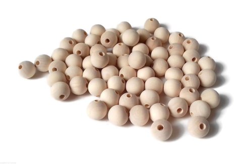 Koraliki drewniane MAKRAMA 14 mm 100 szt