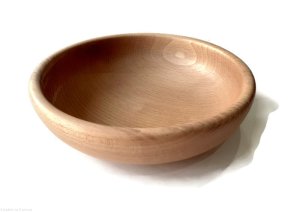 Misa drewniana 22 cm bukowa przesypywanie transferowanie Montessori