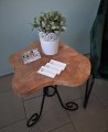 Stolik z plastra brzozowego 35 - 45 cm UNIKAT