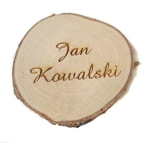 Winietki grawerowane jednostronnie - ZESTAW 10 sztuk