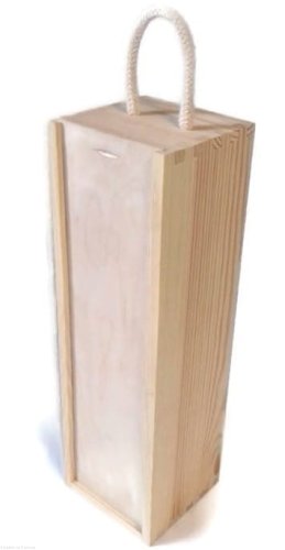 Skrzynka drewniana na butelkę wino 35 cm