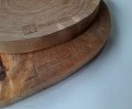 Plaster drewna Brzoza bez kory OLEJOWANA szlifowana 35-40 cm / 4 cm 
