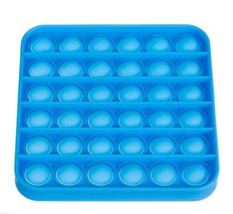 Mata Sensoryczna Antystresowa PUSH POP BUBBLE terapia SI niebieska