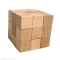 Kostka LOGICZNA układanka Klocki naturalne POLSKIE Brik
