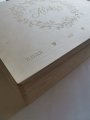 Skrzynka drewniana z grawerem Metryczka Chrzest  40x30 cm 