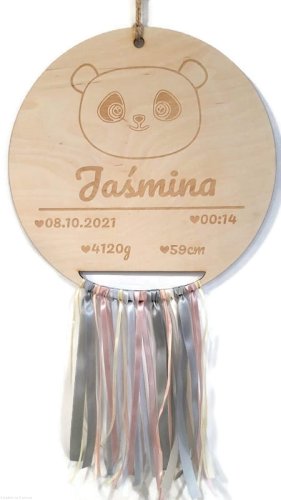 ŁAPACZ SNÓW z imieniem METRYCZKA 23 cm Różne wzory