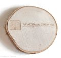 Plaster drewna Podstawka pod kubek z Twoim LOGO Zestaw 10 szt