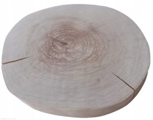 Plaster drewna Brzoza szlifowana 23-30 cm / 2 cm -  bez kory, z pęknięciem