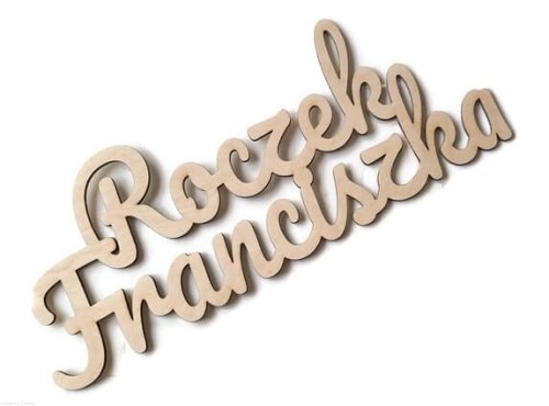 Napis ze sklejki brzozowej 38 cm