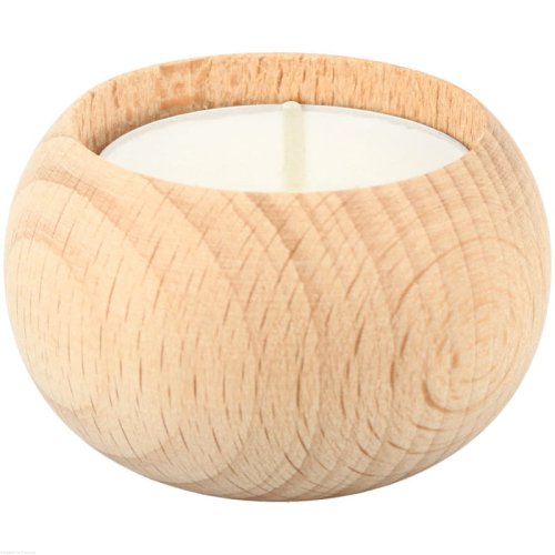 Świecznik okrągły tealight drewniany 5,2 cm