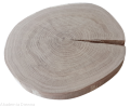 Plaster drewna Dąb BEZ KORY szlifowany 30-35 cm / 3 cm z pęknięciem