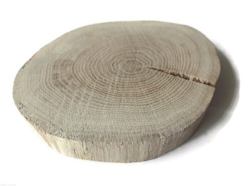 Plaster drewna Dąb BEZ KORY szlifowany 20-25 cm / 2 cm z pęknięciem