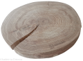 Plaster drewna Dąb bez kory OLEJOWANY szlifowany 30-35 cm / 3 cm z pęknięciem