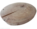 Plaster drewna Dąb bez kory OLEJOWANY szlifowany 30-35 cm / 3 cm z pęknięciem