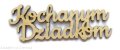 KOCHANYM DZIADKOM napis ze sklejki  Decoupage 12 x 4 cm