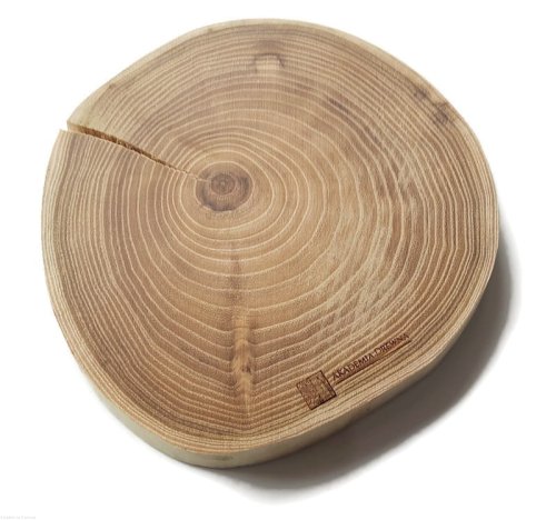 Plaster drewna Akacja bez kory OLEJOWANA szlifowana 17-20 cm / 2 cm - z pęknięciem
