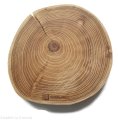 Plaster drewna Akacja bez kory OLEJOWANA szlifowana 17-20 cm / 2 cm - z pęknięciem