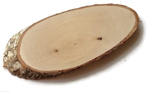 Plaster drewna Brzoza podłużny skośny 30-35 cm szlifowany