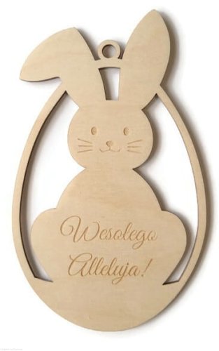 Zawieszka świąteczna ZAJĄCZEK 18cm Wielkanoc