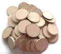 Plaster drewna Brzoza zestaw 50 szt szlifowane krążki EKO 8-10 / 1 cm