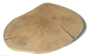 Dąb szlifowany 25-40 cm / 3 cm BEZ KORY podłużne nieregularne kształty