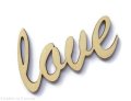 LOVE napis ze sklejki  Decoupage Wesele 8x4,8 cm