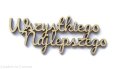 WSZYSTKIEGO NAJLEPSZEGO napis ze sklejki  Decoupage Wesele 10 x 4 cm