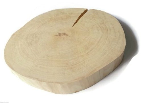 Plaster drewna Brzoza szlifowana 35-40 cm / 5 cm -  bez kory, z pęknięciem