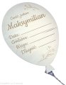 Baby Shower Balon Metryczka do zdjęć drewniana