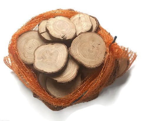 Plastry drewna dąb nieszlifowany 6-14 cm / 2 cm ZESTAW 50 szt - II gatunek 