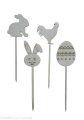 Drewniany topper 15 cm - ZESTAW 4 sztuk  Wielkanoc