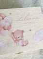 Pudełko drewniane BABY SHOWER nadruk UV 22x16 cm 