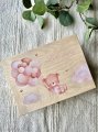 Pudełko drewniane BABY SHOWER nadruk UV 22x16 cm 