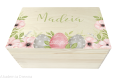 Skrzynka drewniana WIELKANOC 30x20 cm PREZENT nadruk UV kolorowy  RÓŻNE WZORY