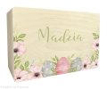 Skrzynka drewniana WIELKANOC 30x20 cm PREZENT nadruk UV kolorowy  RÓŻNE WZORY