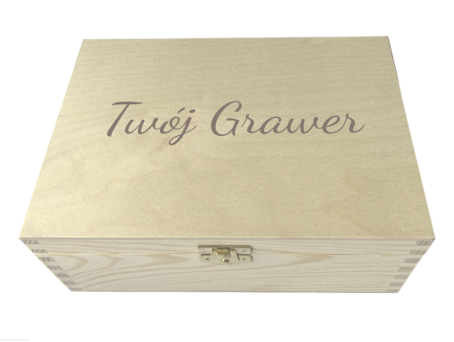 Pudełko drewniane Z GRAWEREM Twoje LOGO Twój GRAWER 22x16