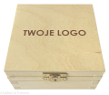 Pudełko drewniane Z GRAWEREM Twoje LOGO Twój GRAWER 12x12 cm