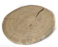 Plaster drewna Dąb BEZ KORY szlifowany 35-40 cm / 2,5 cm z pęknięciem