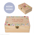 Pudełko drewniane prezent dla Babci i Dziadka nadruk UV 22x16 cm 