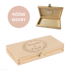 Pudełko na banknoty pieniądze Ślub Wesele Prezent