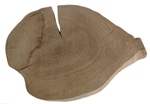 Plaster drewna Dąb szlifowany 48-62 cm / 5 cm  UNIKAT