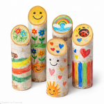 Pieńki brzozowe do dekoracji / prac kreatywnych DIY - zestaw 5 sztuk