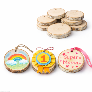 Plaster drewna MEDAL 8-10 / 1 cm DIY brzoza szlifowana zestaw 10 szt