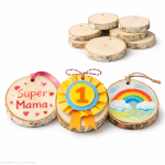 Plaster drewna MEDAL 10-12 / 1 cm DIY brzoza szlifowana zestaw 10 szt