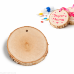 Plaster drewna MEDAL 8-10 / 1 cm DIY brzoza szlifowana z otworem