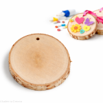 Plaster drewna MEDAL 10-12 / 1 cm DIY brzoza szlifowana z otworem